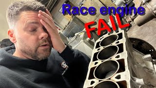 We strip race engine Freshly built but BLOWN UP what has happened [upl. by Doowyah]