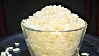 How to Make Puffed Rice at Home  Puffed Rice Without Oil and Salt  Rice Popcorn [upl. by Ademla702]