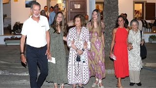 A Royal Evening Princess Leonor and Infanta Sofias Stylish Night Out [upl. by Milissa]