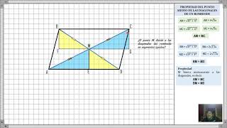 Medianabaricentro Clase 2 Punto medio diagonales del romboide [upl. by Florio813]
