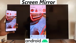 TCL Google TV How To Screen Mirror Android Phone [upl. by Ayocat975]