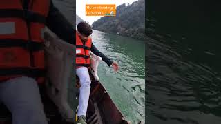 Boating song nanital boating fishmy son boating 😎😎🚣‍♂️🚣‍♂️🌊🌊💦music [upl. by Nannarb]