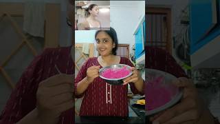 Alia Bhatt Beetroot salad 🥗  ashortaday topviral aliabhatt shorts beetrootraita [upl. by Sethrida379]