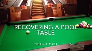 DIY Pool Table Recloth  Final Result [upl. by Jessie344]