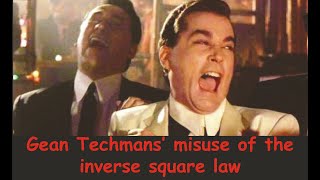 flat earth nonsense 91 Gean Techmans misuse of the inverse square law [upl. by Fionnula444]