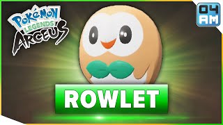 Where To Find ROWLET amp How To Catch It in Pokemon Legends Arceus [upl. by Kcaz]