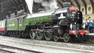 LNER A1 Pacific No 60163 Tornado at York  The Scarborough Flyer  4th June 2016 [upl. by Kachine]