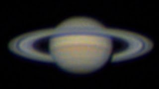 Saturn through a powerful Telescope [upl. by Melany]