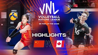 🇨🇳 CHN vs 🇨🇦 CAN  Highlights Week 2  Womens VNL 2023 [upl. by Jeana909]