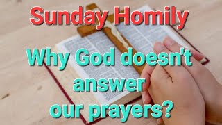 Sunday Homily  13th Sunday Year B Jairuss daughter Woman with Hemorrhage God doesnt answer [upl. by Frodeen]