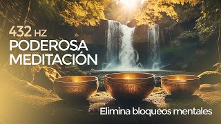 432HZ PODEROSA MEDITACIÓN  5 minutos por día  Elimina bloqueos mentales y estrés [upl. by Okoy355]