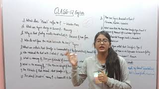 CLASS 12 ENGLISH AUNT JENNIFERS TIGER MOST IMPORTANT QUESTIONS [upl. by Eimam]