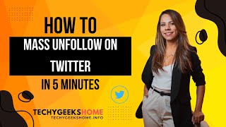 How to Mass Unfollow on Twitter [upl. by Darwen]