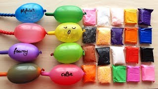 Making slime with funny Balloons and Clay [upl. by Ahsenrac249]