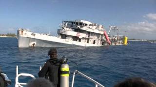 Kittiwake Sinking  Grand Cayman  5th Jan 2011 234PM [upl. by Wendolyn]