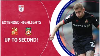 UP TO SECOND  Swindon Town v Wrexham extended highlights [upl. by Mongeau405]