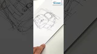 Von der Kiste zum Auto tutorial zeichnen automobile art drawingtutorial easy sketch [upl. by Aciraj]