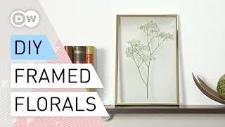 DIY  How to make a Still Life Behind Glass  Tutorial Framed Florals  PressedFlowers [upl. by Artinahs]