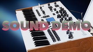 MODULUS  MODAL 002 Synthesizer Sound Demo  Music Store [upl. by Anaihr]