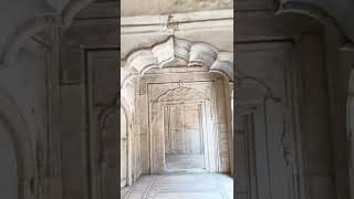 Inside View of Mughal Period White Marble Mosque at Zafar Mahal  Moti Masjid  Mehrauli shorts [upl. by Ardnossac]