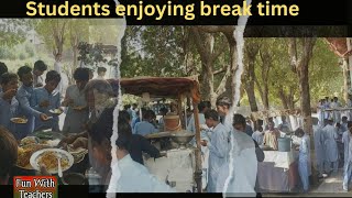 School Break Vibes  Cricket Snacks and Student Fun  School break time  Fun with teachers [upl. by Hitt]