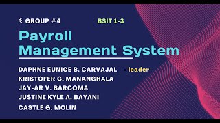 BSIT 13 Payroll Management System [upl. by Ahsart]