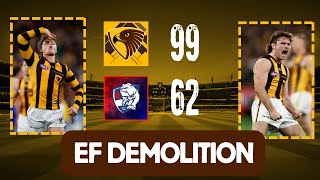 Reacting To The Hawks SMASHING The Dogs  AFL 2024 [upl. by Sadnac]