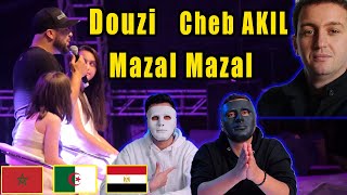 Douzi  Mazal Mazal دوزي يغني مزال مزال مع بنات المرحوم الشاب عقيل 🇲🇦 🇪🇬  Egyptian Reaction [upl. by Cattier496]