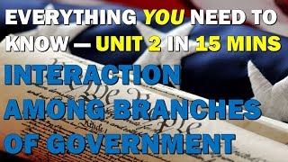 Unit 2 Review Branches of Government AP Government [upl. by Tallulah395]