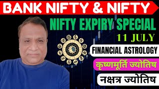 Nifty Bank Nifty Prediction by Financial Astrology for date 11 July 2024 [upl. by Arahset]