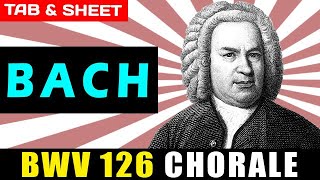 TABSheet BWV 126 Verleih uns Frieden gnädiglich by Johann Sebastian Bach PDF  Guitar Pro  MIDI [upl. by Grounds]