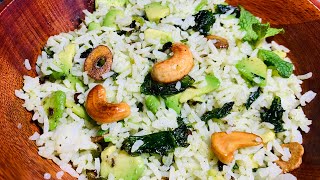 Avocado indian style fried rice recipe you just love it😊 [upl. by Nepets]