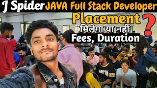 Jspider Full Stack Development Course  J Spider And Qspider Noida Placement Full Information Noida [upl. by Estes751]