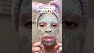 This face mask gave me snake scales😱 asmr sound shorts skincare face scary fyp [upl. by Orenid739]