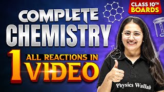 Class10th Complete CHEMISTRY All Reactions in 1 Shot  Full Syllabus Covered CBSE Board [upl. by Tnomad]