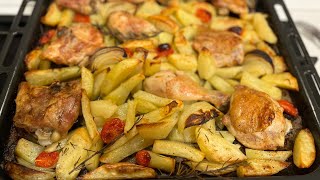 POLLO E PATATE AL FORNO di Betty e Marco  Ricetta facile e veloce [upl. by Marielle]