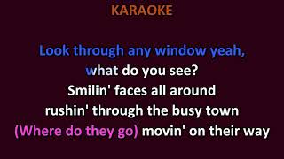 Hollies  Look Through Any Window KARAOKE [upl. by Eidnim]