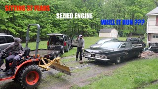 Seized Engine  Will It RUN   FIRST START 1960 Chevy Impala Sitting 37 Years Rescued [upl. by Atok]