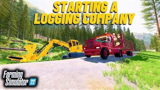 FS22 Starting A Logging Company  Hope Valley  My New Map  WStatic Camera [upl. by Adnaram326]