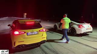 Mercedes AMG A35 4Matic vs Nissan 370z drag racing 14 mile 🚦🚗  4K [upl. by Luap]