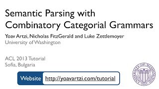 Semantic Parsing with CCGs Section 1 Introduction [upl. by Schoenfelder167]