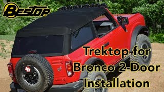 Trektop for 2door Bronco Installation [upl. by Honebein]