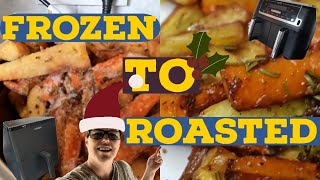 CHRISTMAS Parsnips amp Carrots  Roasted Frozen amp Roasted again  TIME saved [upl. by Eselahc]