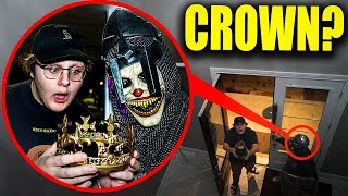 WE SPIED ON A CLOWN KNIGHT TO FIND THE CLOWN KINGS CROWN HIDDEN CAMERA [upl. by Atterrol]