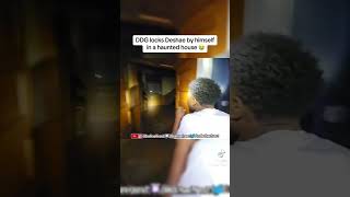 DDG LOCKS DESHAE FROST IN HAUNTED HOUSE 😂😂😥 [upl. by Telfore543]