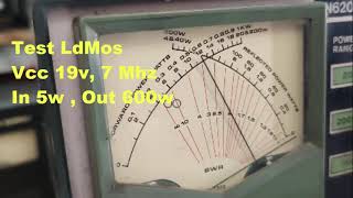 Testing HF LdMos 500w [upl. by Roscoe]