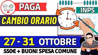 ⚡ INPS PAGA TRIPLO 27  31 OTTOBRE e SBLOCCA DATE ❗ AUU RDC 350€ PENSIONI BONUS SPESA COMUNALI 550€ [upl. by Amato]