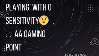 playing with no sensitivity 😮 freefire sensitivity aafans gaming AAGamingPoint [upl. by Hamburger]