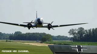 Douglas DC3 Dakota  C41A N341A takeoff and lowpass  DC3 flyby [upl. by Luby]