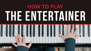 How To Play quotThe Entertainerquot by Scott Joplin🍦🎹 Beginner Piano Tutorial [upl. by Idalina]